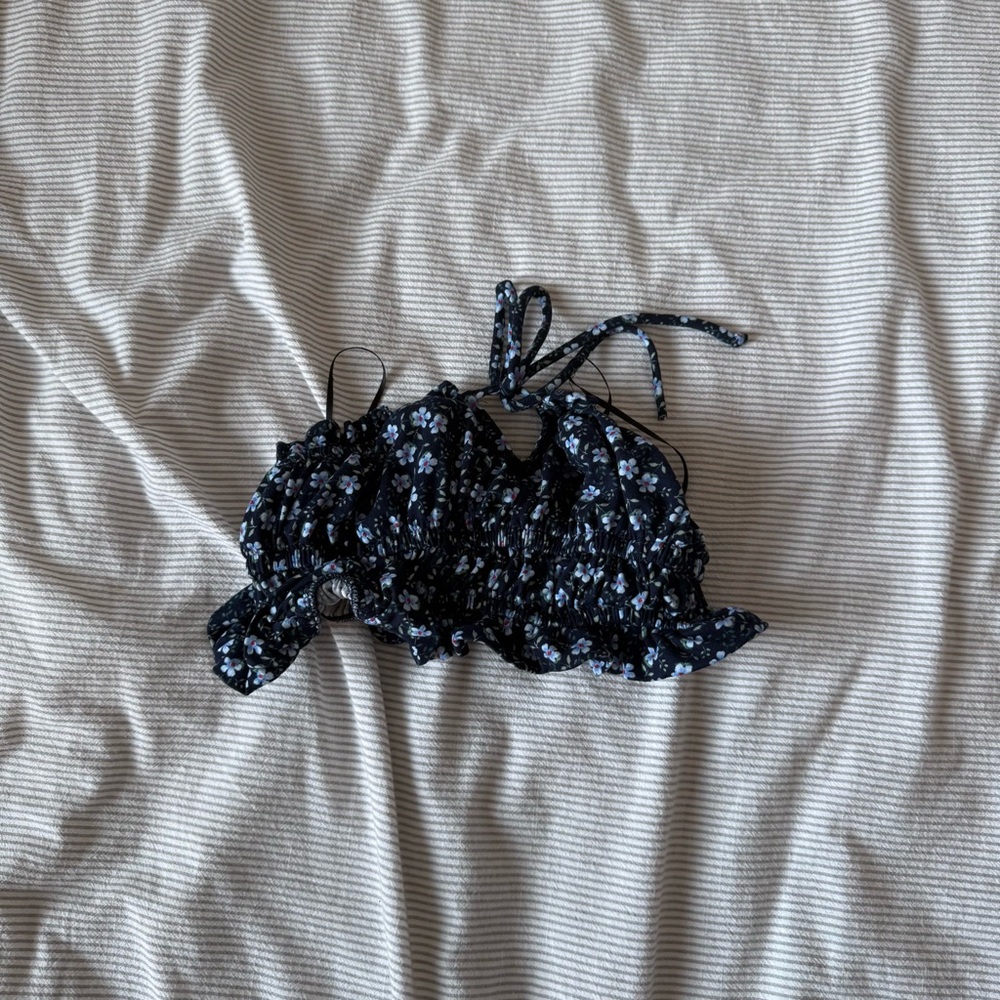Urban Outfitters Black Floral Top